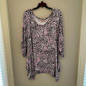 Philosophy pink and black shirt. Size XL